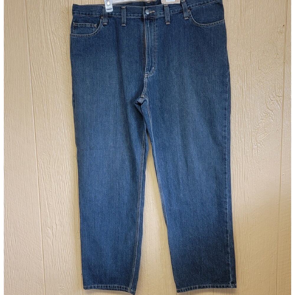 Carhartt Relaxed Fit Mens Jeans 44x32 Holter Jean Straight Leg Blue